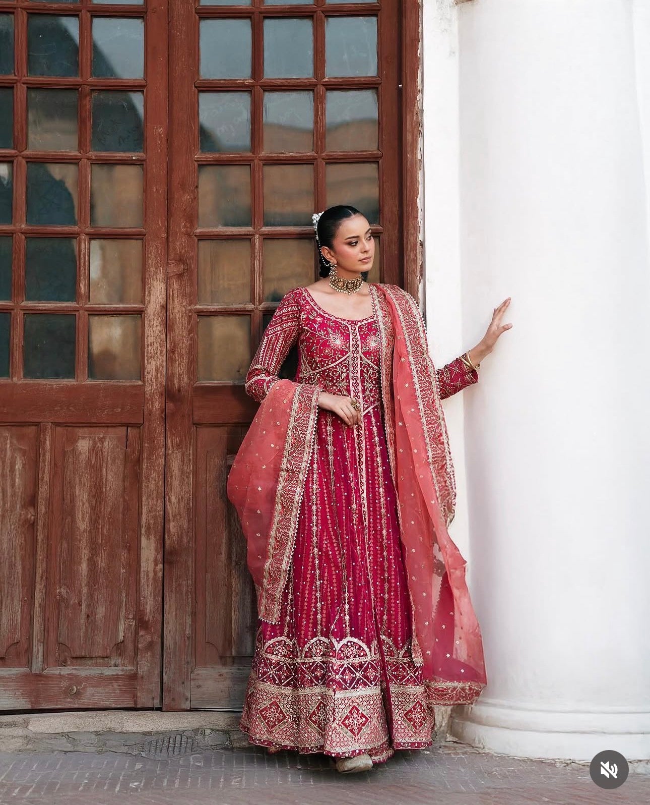 ZARIAH | 3 piece heavy Embroidered Lehnga with Long shirt wedding dress