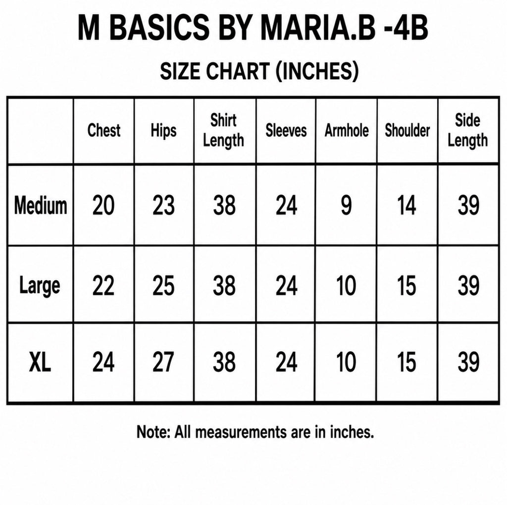 4B-M BASICS by MARIA.B ORIGINAL | 3 piece stitched Lawn suit