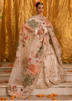 DUR | 3 piece Luxury Embroidered Pakistani silk sharara Suit | Wedding & Bridal Festive Wear