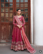 ZARIAH | 3 piece heavy Embroidered Lehnga with Long shirt wedding dress