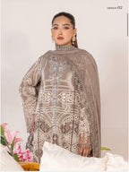 SONIYA | 3 piece heavy Embroidered Chiffon Suit