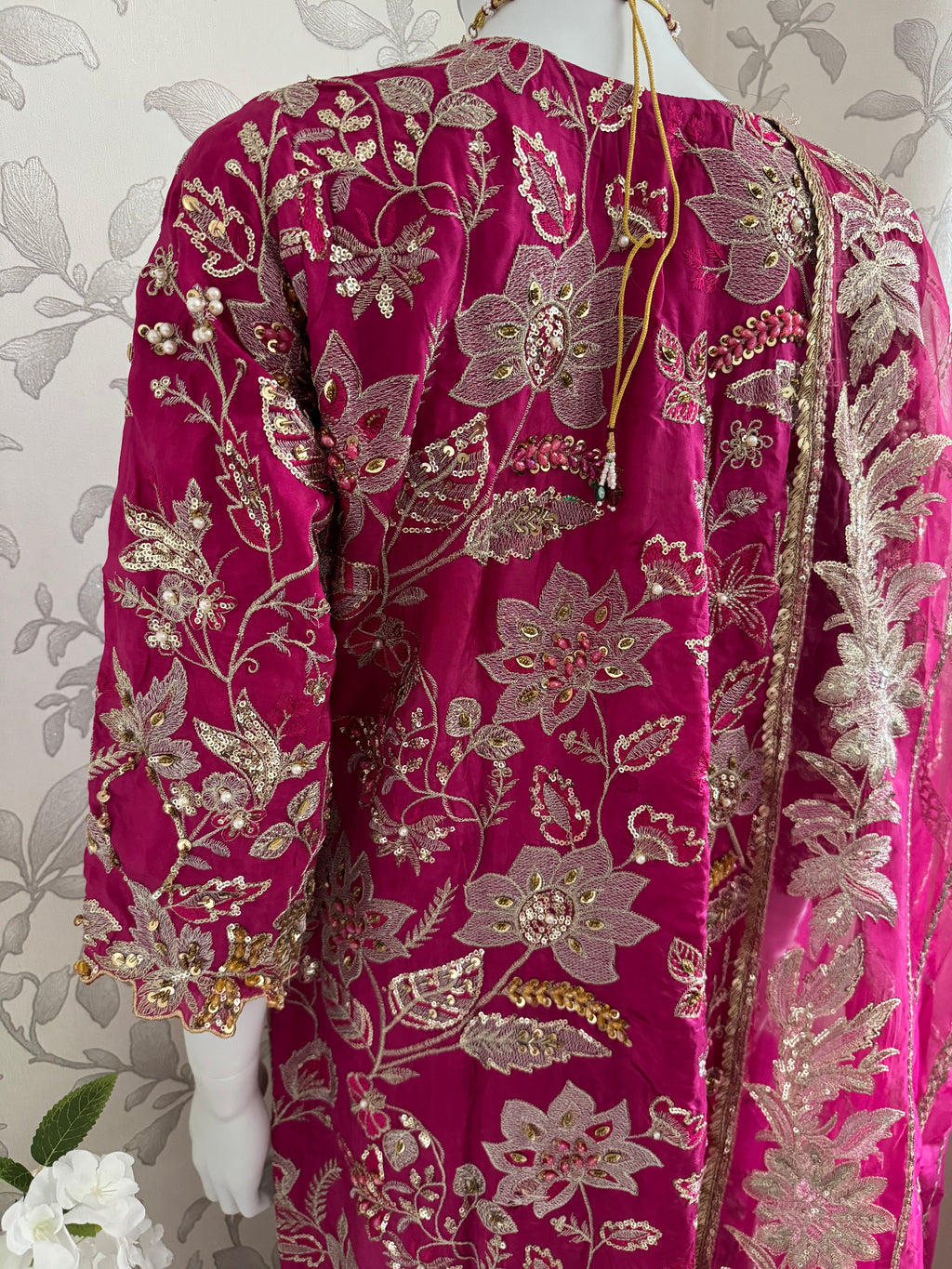 SAFINA | 3 pieces heavy Embroidered silk wedding Suit
