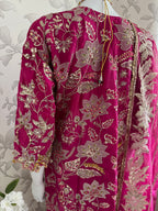 SAFINA | 3 pieces heavy Embroidered silk wedding Suit