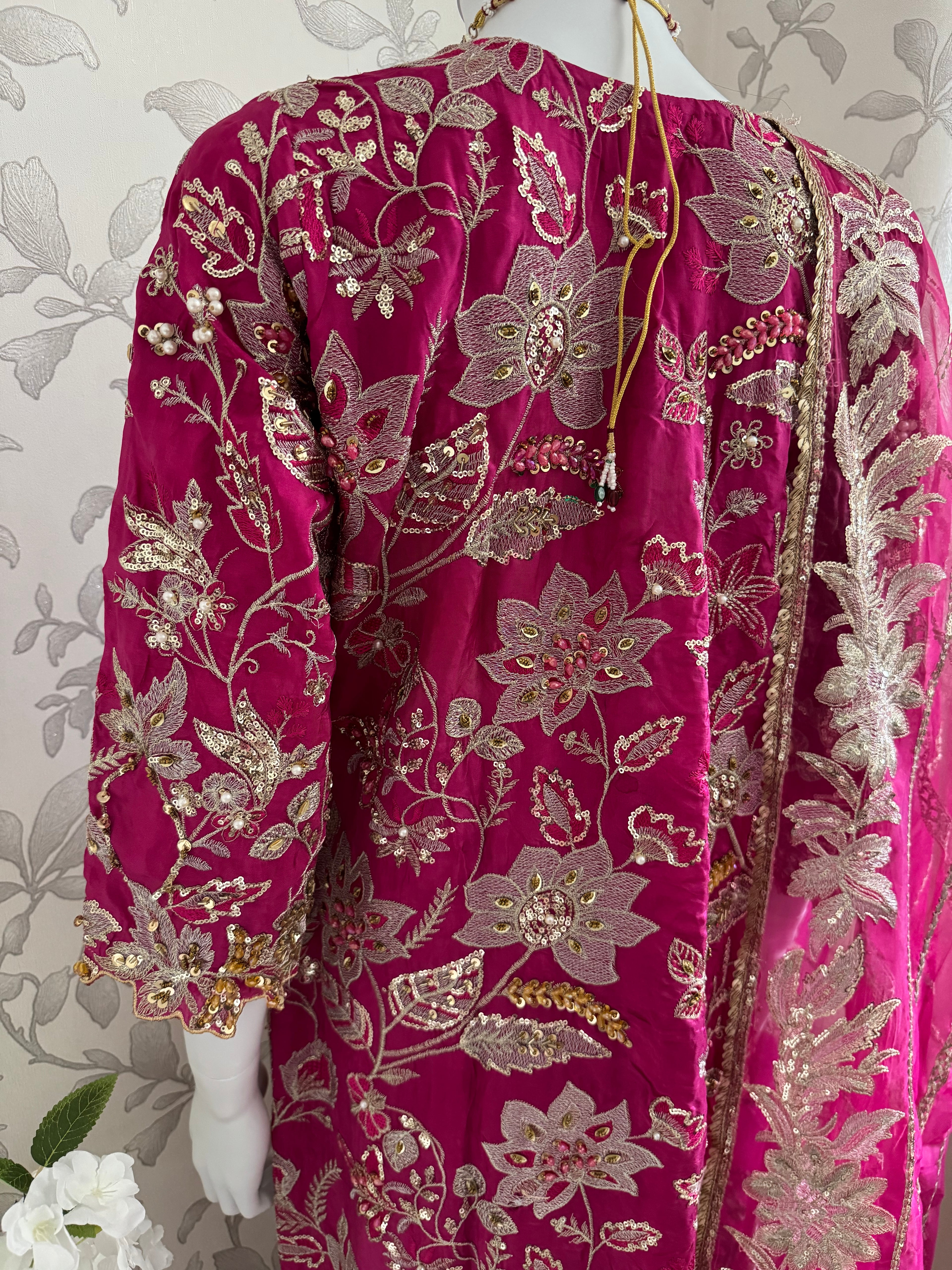SAFINA | 3 pieces heavy Embroidered silk wedding Suit