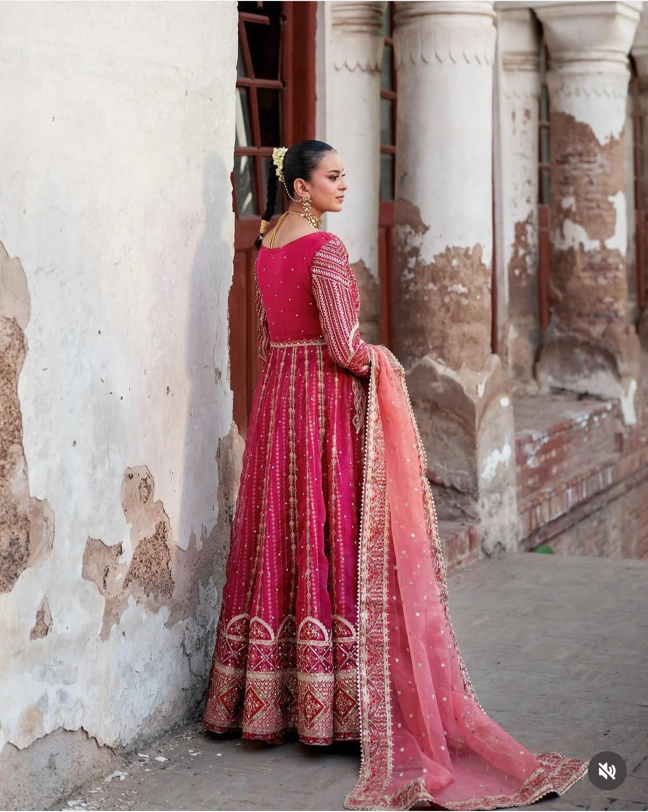 ZARIAH | 3 piece heavy Embroidered Lehnga with Long shirt wedding dress