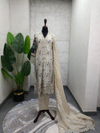 D8 MARIA.B inspired | 3 piece Embroidered Luxury stitched suit