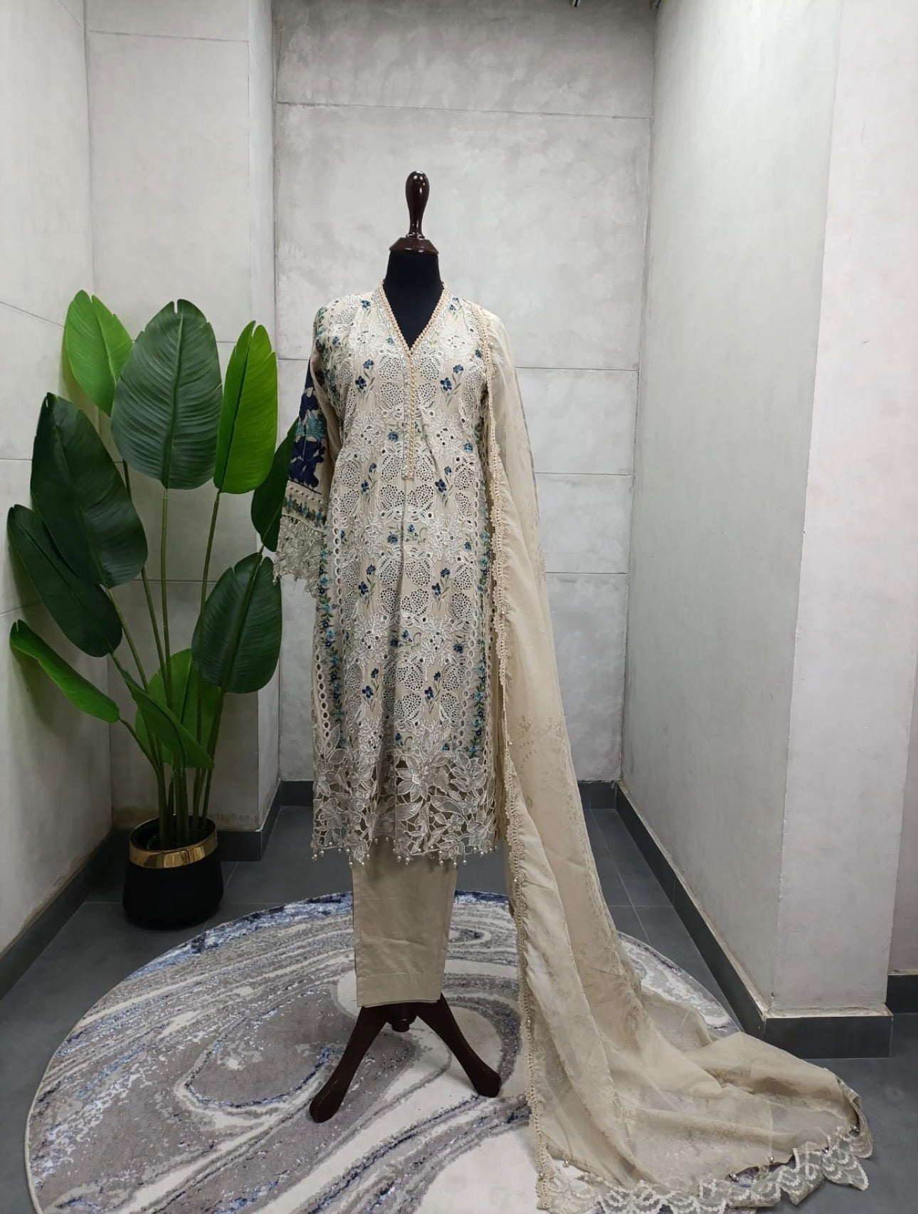 D8 MARIA.B inspired | 3 piece Embroidered Luxury stitched suit