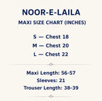 NOOR-E-LAILA | 3 piece Embroidered Net Maxi Dress