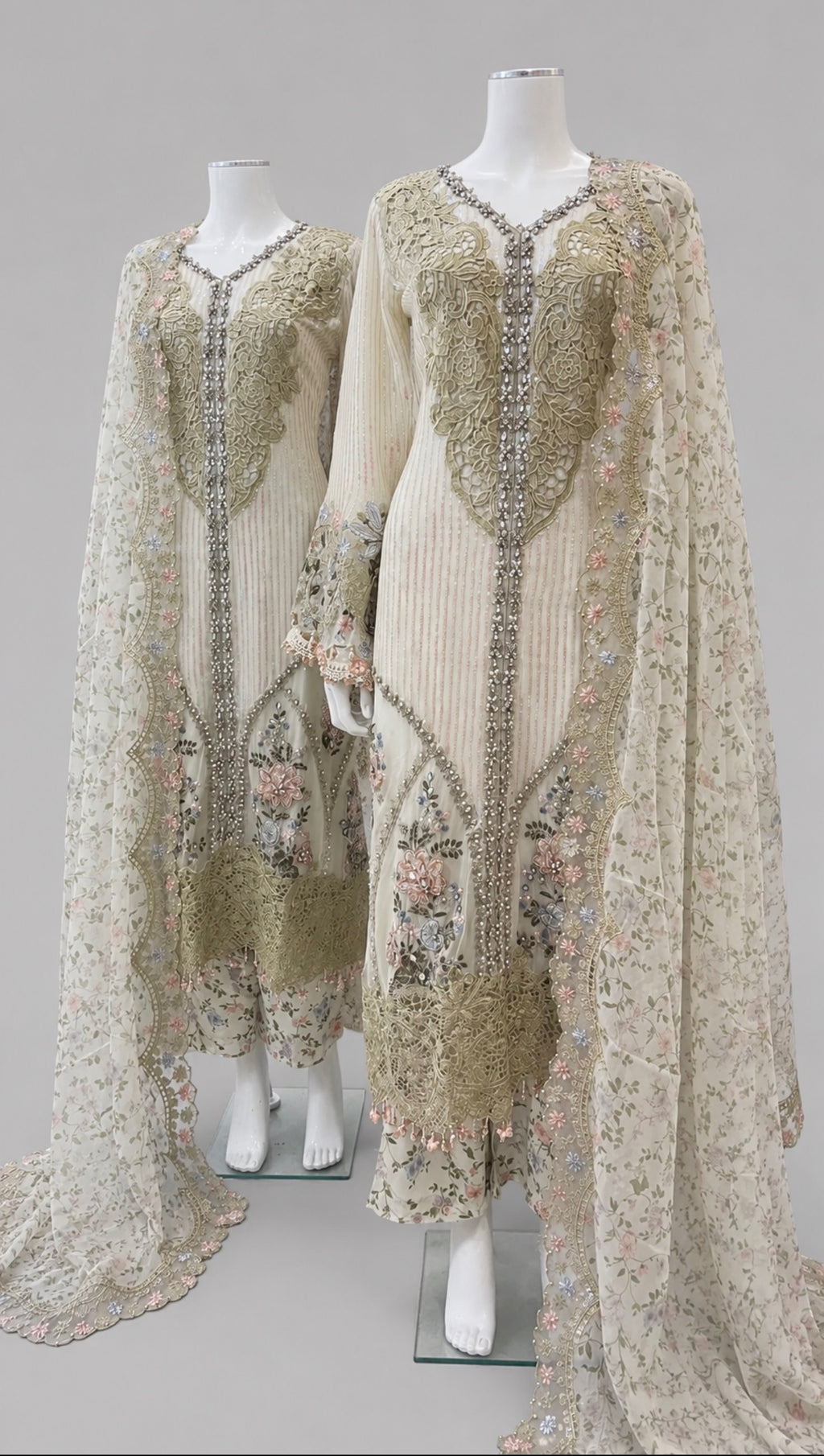 MARIA.B inspired | 3 piece Embroidered Luxury chiffon collection