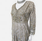 MASHAL | 3 piece heavy Embroidered Net wedding Dress
