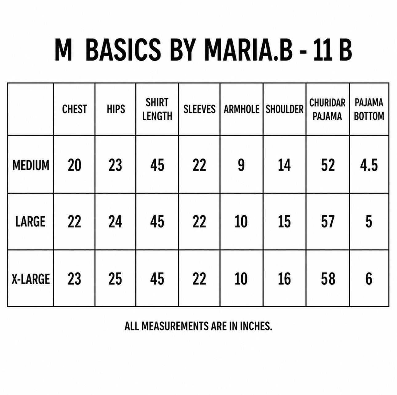 MARIA B…M BASICS-11B