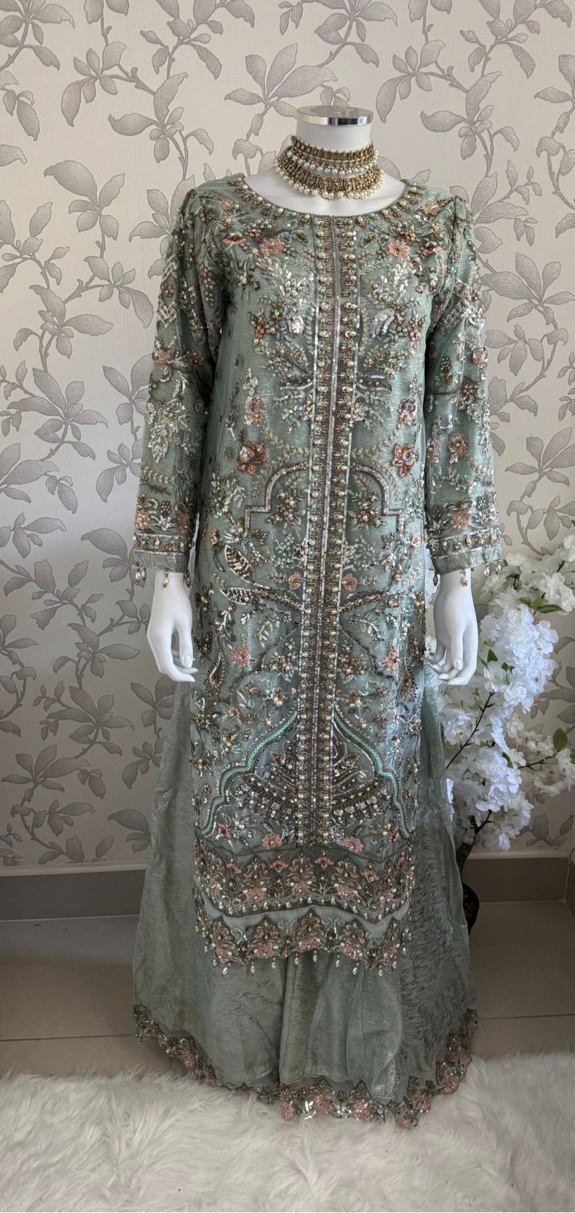PEARLS | Luxury Hand-Embellished Pakistani 3 pcs Suit
