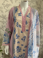 9B-M BASICS by MARIA.B ORIGINAL | 3 piece stitched Lawn suit