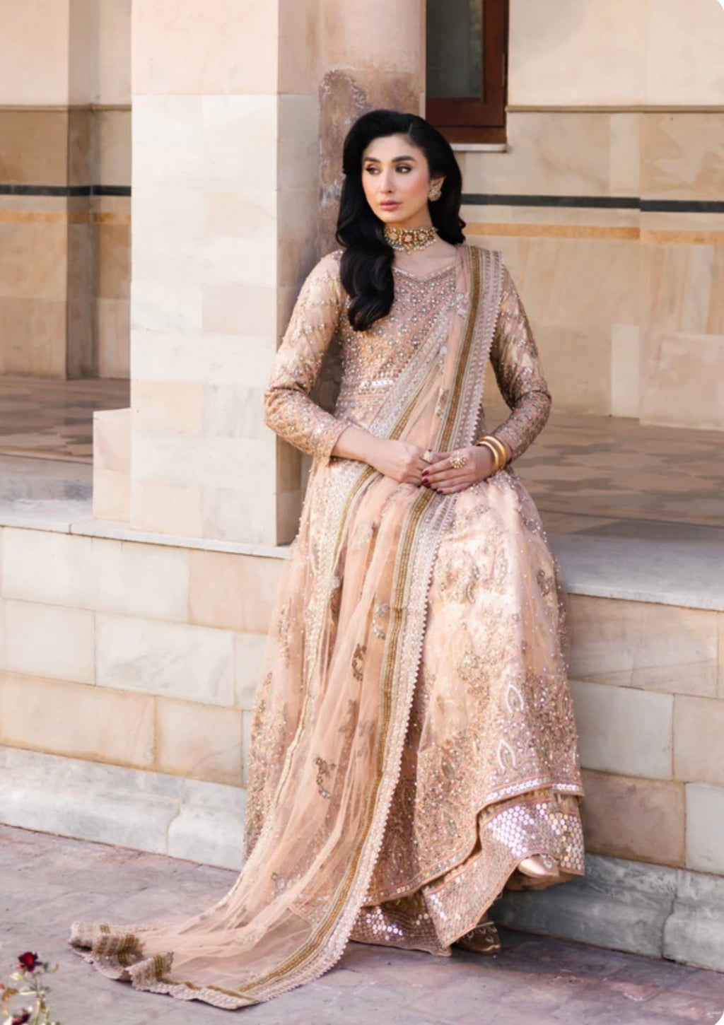 GUL-NOOR 3-Piece Pakistani Embroidered Maxi Dress – Luxury Wedding Wear