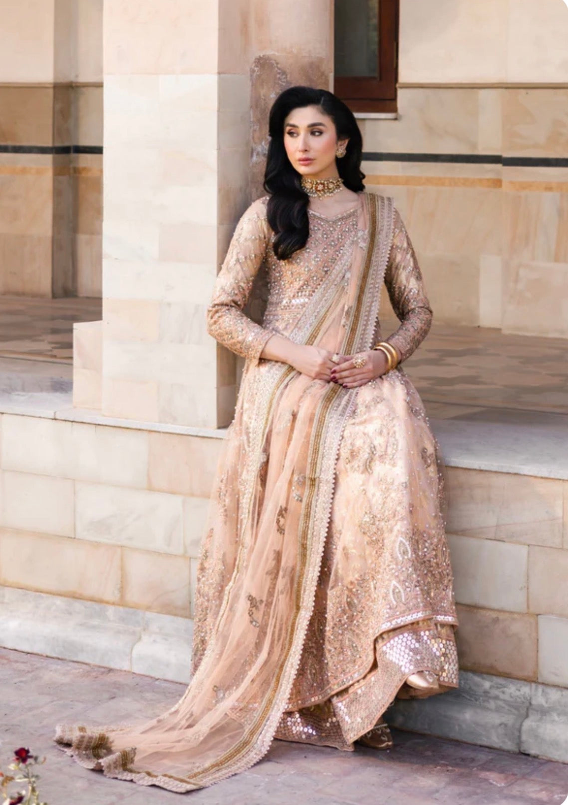 GUL-NOOR 3-Piece Pakistani Embroidered Maxi Dress – Luxury Wedding Wear