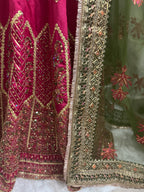 GUL BADAN | 3 piece Embroidered Pakistani bridal Lehenga choli collection