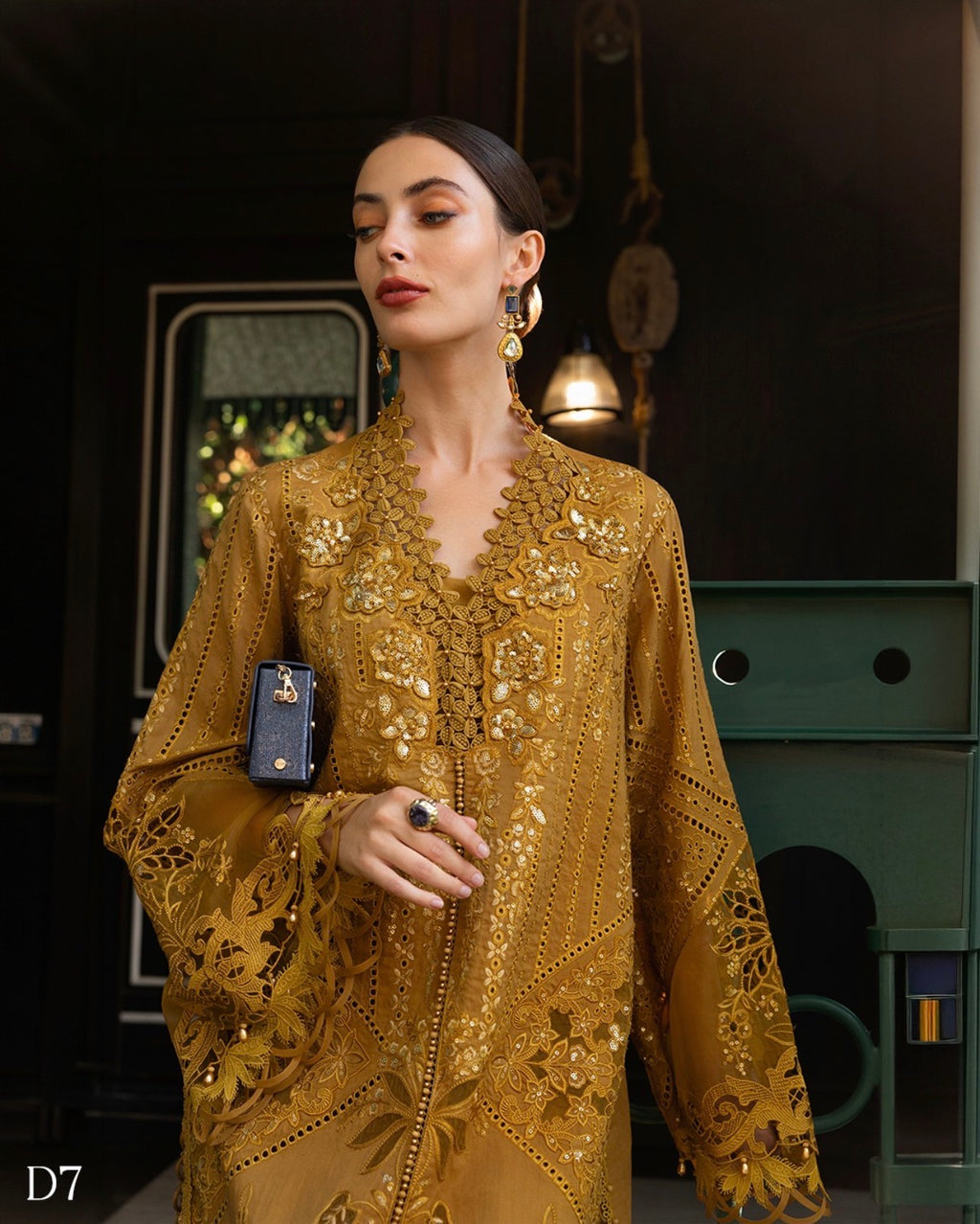 D7 MARIA.B inspired | 3 piece Embroidered stitched suit