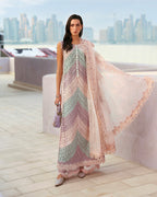 Pastel Bloom | 3 piece Luxury chikankari Lawn Suit