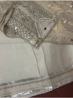 CHANDNI | 3 piece Embroidered soft organza sharara Suit