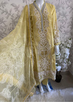 MARIA B LUXE LAWN 4A original- 3 piece stitched suit