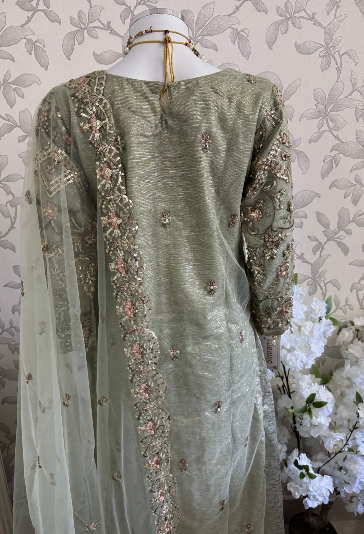 PEARLS | Luxury Hand Embellished Pakistani 3 piece sharara Suit