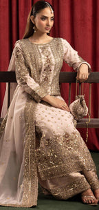 ASHIANA | 4 piece heavy embroidered chiffon wedding suit