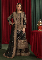 ASHIANA | 4 piece heavy embroidered chiffon wedding suit