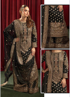 ASHIANA | 4 piece heavy embroidered chiffon wedding suit
