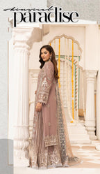 IMROZIAA – 3 pieces Heavy Embroidered Net sharara suit