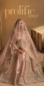 HERITAGE | 3 pieces heavy Embroidered soft organza Maxi dress
