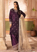 SABAH- 3 pieces Embroidered VELVET suit