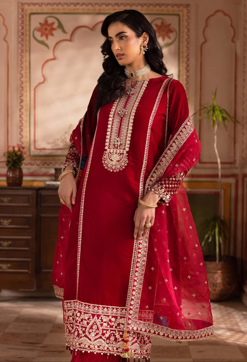 ROSE | 3 pieces Embroidered Velvet Collection