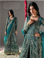 HIBA | 3 piece Luxury Embroidered Maxi wedding Dress