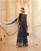 Maria B Luxury Lawn 2B original- 3 piece stitched suit