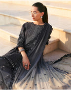 Maria B Luxury Lawn 2B original- 3 piece stitched suit
