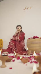 CHAAND RAAT | 3 piece Embroidered Raw Silk suit
