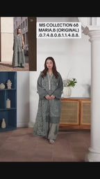 MARIA B LUXE LAWN 3B original- 3 piece stitched suit