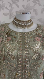 PEARLS | Luxury Hand Embellished Pakistani 3 piece sharara Suit
