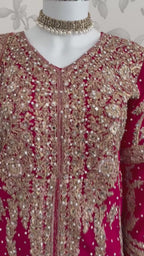AFREEN | 3 piece Heavy Embroidered Chiffon wedding Suit