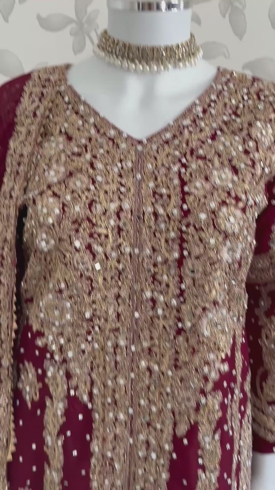 AFREEN | 3 piece Heavy Embroidered Chiffon wedding Suit