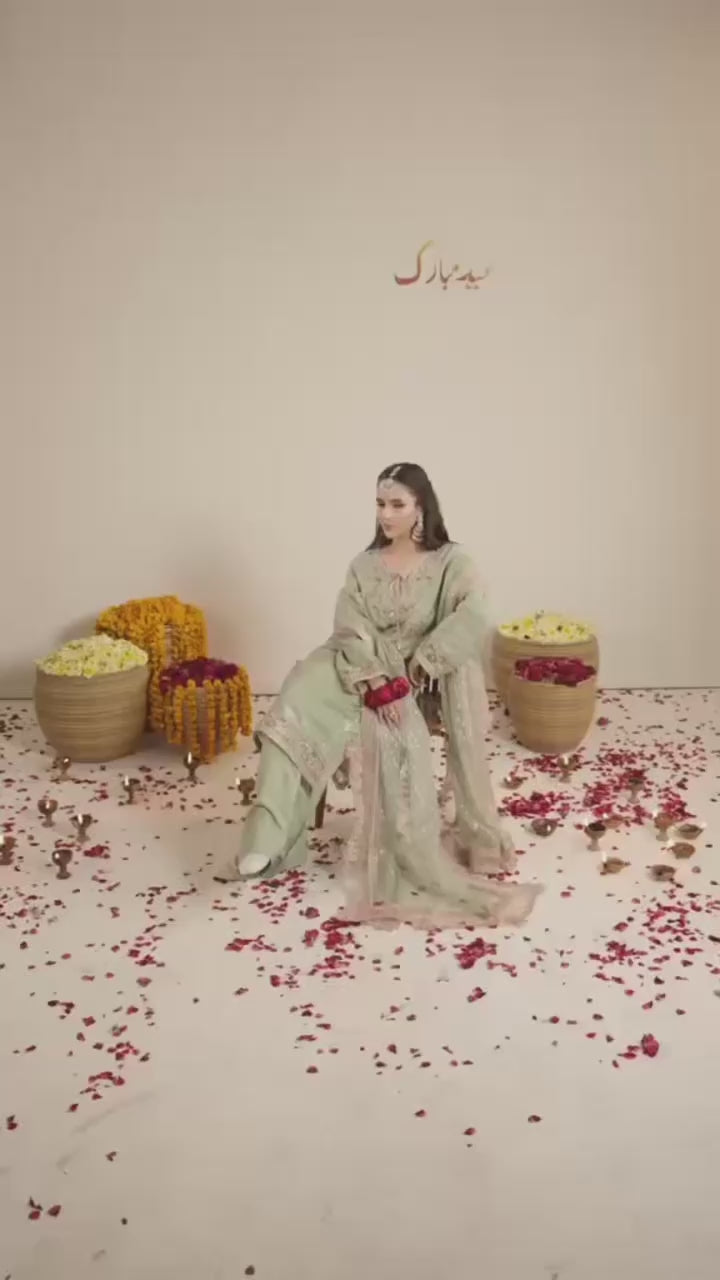 CHAAND RAAT | 3 piece Embroidered Raw Silk Suit