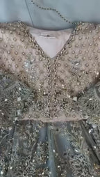 MASHAL | 3 piece heavy Embroidered Net wedding Dress