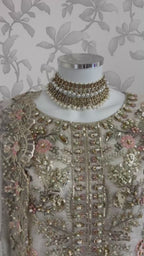 PEARLS | Pearl Champagne Hand Embellished Luxury 3 pcs Suit