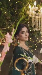 CHAAND RAAT | 3 piece Embroidered Raw Silk suit