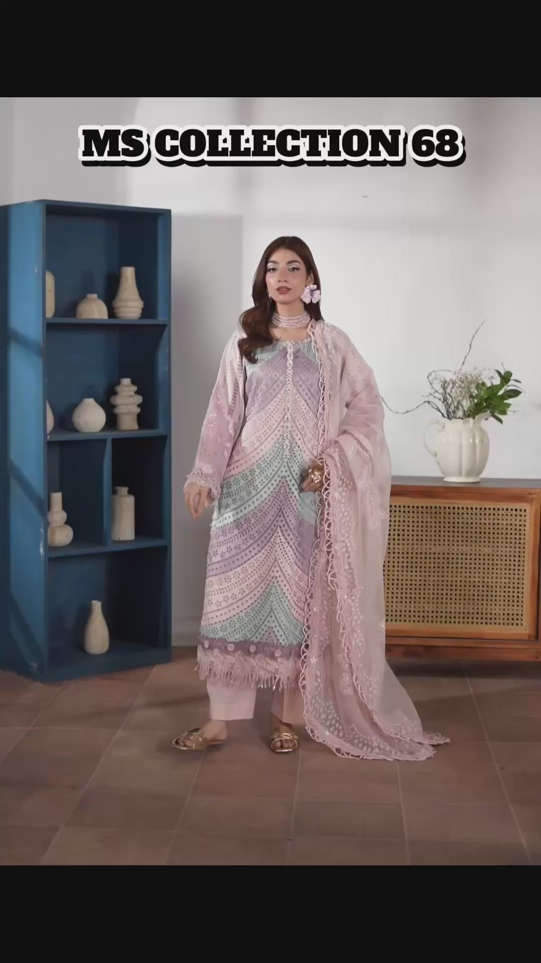 MARIA B LUXE LAWN 12B original- 3 piece stitched suit