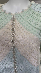 Mint Pearl | 3 piece Luxury Embroidered chikankari Lawn Suit