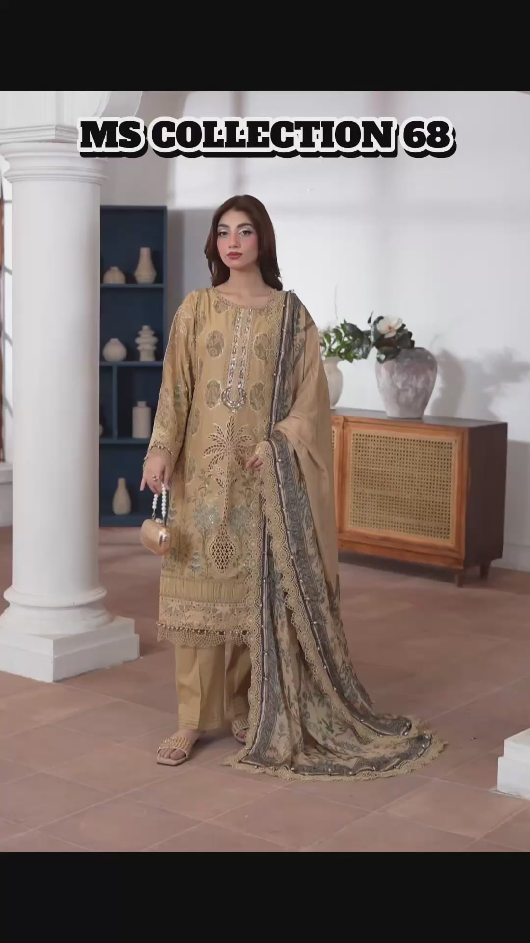 Maria B Luxury Lawn 5A original- 3 piece stitched suit